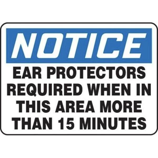 Accuform OSHA NOTICE SAFETY SIGN HARD HATS MPPE812XL MPPE812XL - main